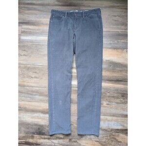Eddie Bauer Boyfriend Slim Corduroy Pants Gray Women's Size 8 30.5"
